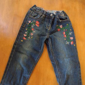 Mini Boden Embroidered Jeans